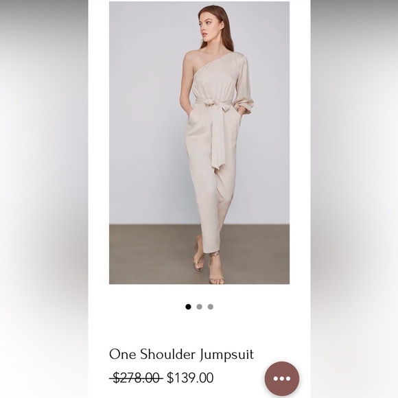 BCBMAXAZRIA Metallic One Shoulder
Jumpsuit - Picture 8 of 16